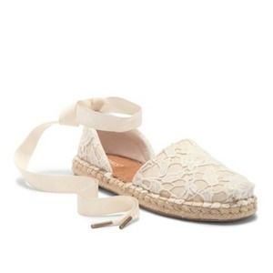 TOMS Katalina Lace Up Birch Espadrilles